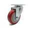 Service Caster 4 Inch Red Polyurethane Wheel Swivel Top Plate Caster SCC-20S414-PPUB-RED - alternate 1